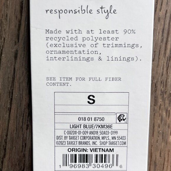 A New Day High Neck Tank Top Light Blue Size S NWT Sleeveless Basic - Picture 2 of 4